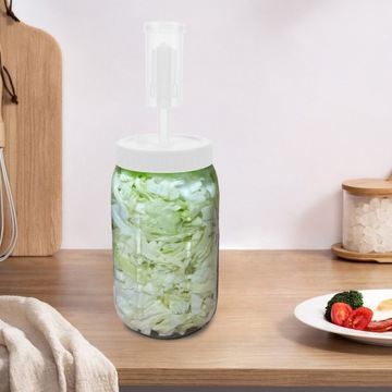 POKRYWKA DO SŁOIKA MASON JAR Z DZIAŁKIEM DO WYLEWANIA POKRYWKI DO KISZONEJ KAPUSTY KUBEK DO ODPOWIETRZANIA FERMENTACJI