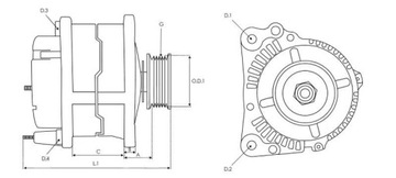 ГЕНЕРАТОР AUDI VW SKODA SEAT FORD 1.9 TDI 120 A
