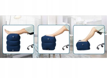 НАДУВНАЯ ПОДНОЖКА ДЛЯ ПУТЕШЕСТВИЯ, РЕГУЛИРУЕМАЯ ВЫСОТА ДЛЯ ОФИСА ДЛЯ ДЛИТЕЛЬНЫХ ПУТЕШЕСТВИЙ