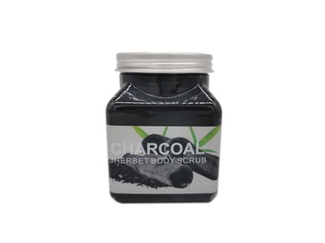 Węglowy peeling do ciała z sorbetem Wokali, 500 ml