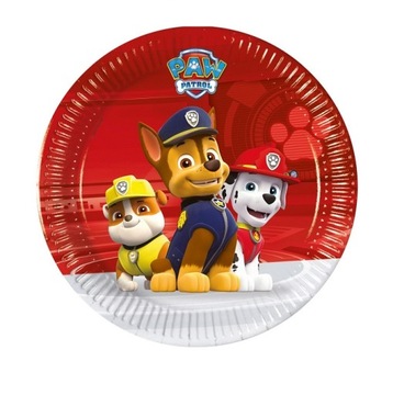 Talerzyki papierowe PSI PATROL -20 cm/8 sz