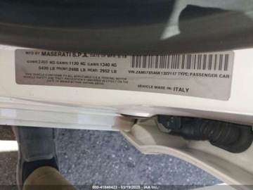 Maserati Ghibli III Sedan Facelifting 3.0 V6 350KM 2019 Maserati Ghibli 2019 MASERATI GHIBLI 3.0 Benzyna 350KM, zdjęcie 13