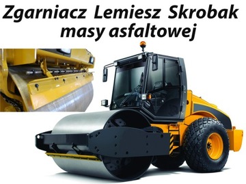 LEMIESZ WALCA DROGOWEGO ZGARNIACZ MASY 1800x150x10 Skrobak do walca