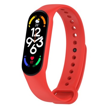 PASEK OPASKA SPORTOWA DO XIAOMI MI BAND 5/6/7 |RED
