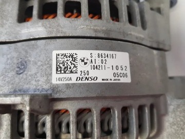 ALTERNÁTOR 250A 14V BMW 2.0 B46 B47 G11 G20 G30 G32 G01 X3 G02 X4 X5 X6 X7