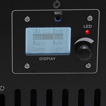 DMX LASER ANIMACYJNY ROBO 10W ILDA LASEROWY DO 500m² 12/21CH