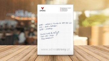 Фирменные блокноты с ЛОГОТИПОМ и рекламой, блокнот А5х100 PROJ