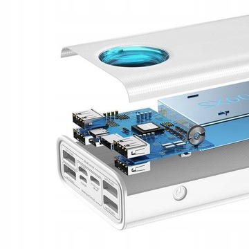 BASEUS POWERBANK 30000 мАч USB-C LIGHTNING MICRO PD QC 65 Вт LED КАБЕЛЬ USB-C
