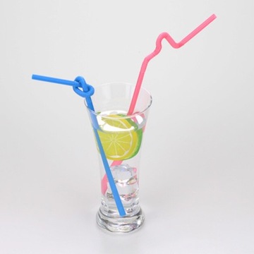 Одноразовые соломинки стиля B, гибкий пластик для кухни