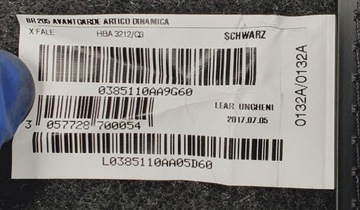 LEM SEDADLA PŘEDNÍ MERCEDES W205