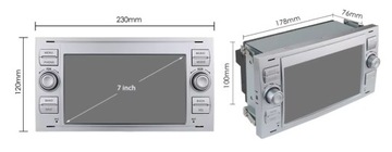 Автомобильное радио Ford Mondeo Mk4 Focus Mk2 Mk3 Galaxy S-Max GPS Android