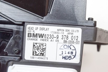 BMW 5 G30 530E DISPLEJ HEAD UP RHD 9378012 2.0 HYBRIDNÍ 185KW 2018