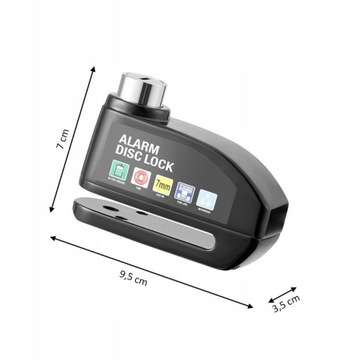 БЛОКИРОВКА ВЕЛОСИПЕДА СИГНАЛИЗАЦИЯ БЛОКИРОВКИ ТОРМОЗНОГО ДИСКА ВЕЛОСИПЕДНОЙ ПЕРЕДАЧИ 110 дБ