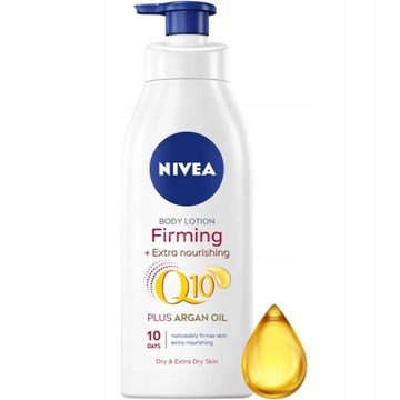 NIVEA BALSAM DO CIAŁA Q10 UJĘDRNIAJĄCY z OLEJEM ARGANOWYM SKÓRA SUCHA