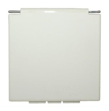 Крышка розетки разъема CEE для прицепа-домика 230В, белая