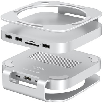 MC60H M.2 NVMe SATA Hub Док-станция Mac Mini M4 10 Гбит/с HDMI 4K USB C
