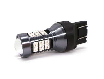 W21/5W żarówka LED 7443 12V CANBUS czerwona 2000lm