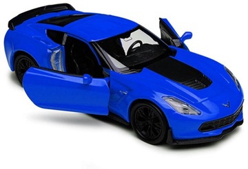 CHEVROLET CORVETTE Z06 MODEL WELLY 1:34 NIEBIESKI