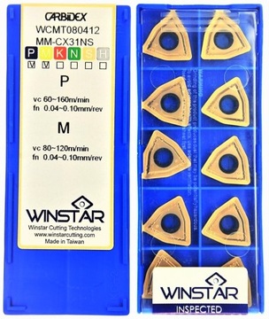 PŁYTKA PŁYTKI WIELOOSTRZOWA WCMX WCMT 080412 10szt