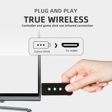 Беспроводная ИГРОВАЯ КОНСОЛЬ 4K 621 GAMES HDMI РЕТРО