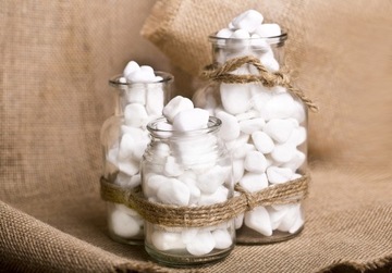 Декоративный камень БЕЛАЯ ГАЛЬКА ЛЕС В БАНКЕ