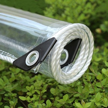 Przezroczysta wodoodporna plandeka z PVC/1.5Mx1.5M