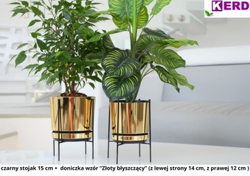 12 на ножках Цветочный горшок с дренажной подставкой + металлическая подставка Подставка для цветов LOFT