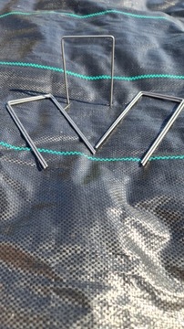 ШПИЛЬКИ ЯКОРНЫЕ ШТИФТЫ МЕТАЛЛИЧЕСКИЕ ШАРИКИ ДЛЯ АГРО ТКАНИ АГРО НЕТКАНАЯ ТКАНЬ 3х15см 20шт