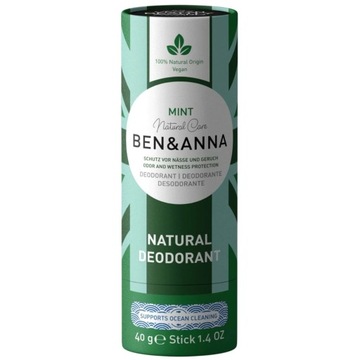 Ben&Anna Naturalny dezodorant Mint sztyft kart