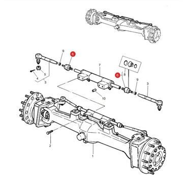 Осевой шарнир Massey Ferguson ACP0224290 Оригинал