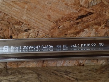 VOLVO XC90 19- ХРОМИРОВАННАЯ НАКЛАДКА ОКНА ПРАВАЯ ПРАВАЯ 31699847