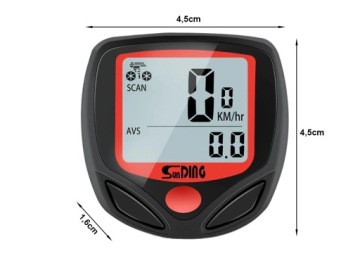 ПРОВОДНОЙ ВОДОНЕПРОНИЦАЕМЫЙ ВЕЛОСИПЕДНЫЙ РЕГИСТРАТОР, 14 ФУНКЦИЙ