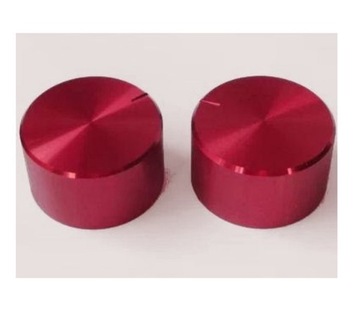 GAŁKA na POTENCJOMETR GRLG30 30mm CZERWONA GŁADKA