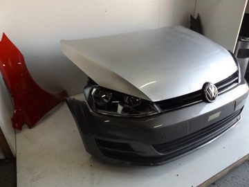 VW GOLF VII 7 KOMPLETNY PRZÓD MASKA ZDERZAK LAMPA