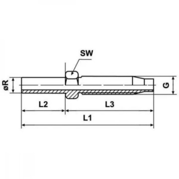 Резьбовой соединитель трубы DN06