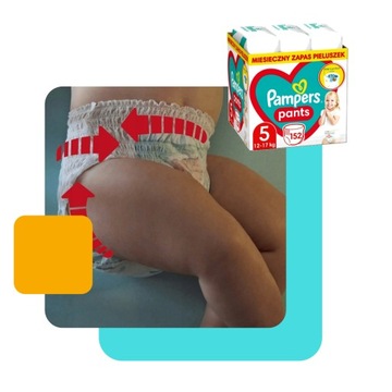 РАЗМЕР ПОДГРУЖНИКОВ PAMPERS. 5 БРЮКИ MEGABOX 152 ШТ.