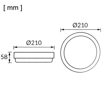 НАРУЖНЫЙ СВЕТОДИОДНЫЙ ПОТОЛОЧНЫЙ СВЕТИЛЬНИК 18ВТ IP65 230В