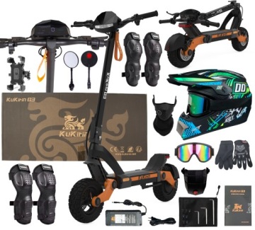 KuKirin G3 Elektrické vozidlo1450W 52V 18.2AH 50km/h 63km 10" +8 Dárek