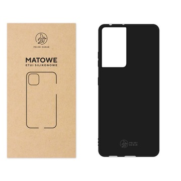 Etui kolorowe Matowe czarne do Samsung Galaxy S21 Ultra