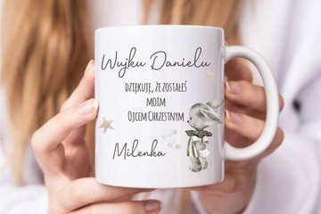 Кружка КРЕЩЕНИЕ спасибо крестным родителям подарок КРЕЩЕНИЕ в бохо в 2