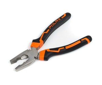 Пассатижи комбинированные, плоскогубцы универсальные, ручки двухкомпонентные Cr-V 200 мм Polax