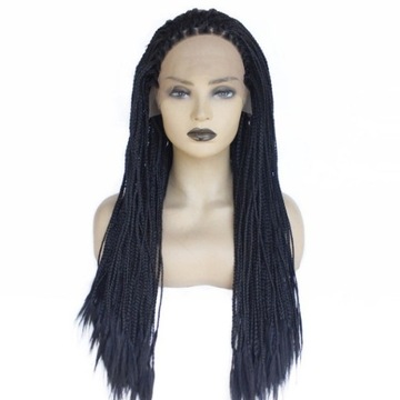 African Black Braid Women's Wig