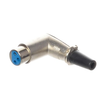 GNIAZDO XLR 3PIN NIKIEL NA KABEL KĄTOWE