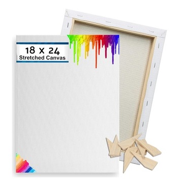 ХОЛСТ ДЛЯ ЖИВОПИСИ, ПЛОТНЫЙ, ХЛОПОК ХОЛСТ ДЛЯ ЖИВОПИСИ, ПОДПОРА 18x24