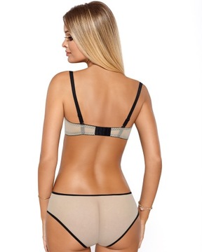 Elegancki Koronkowy Komplet Biustonosz Push-up + Figi Kobiecy IMI *70C+S*