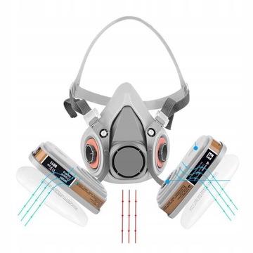 Paint Mask 6200 Противогаз с комплектом защитных очков