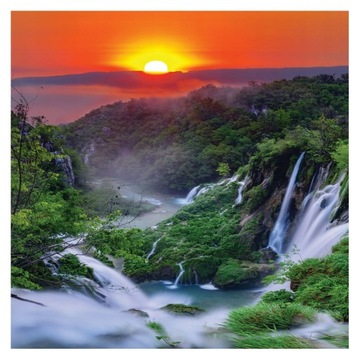 Fototapeta NA WYMIAR Wodospad Natura VINYL + KLEJ
