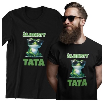 KOSZULKA DLA TATY PREZENT ŻAJEBISTY TATA DZIEŃ OJCA PREZENT T-SHIRT MĘSKI