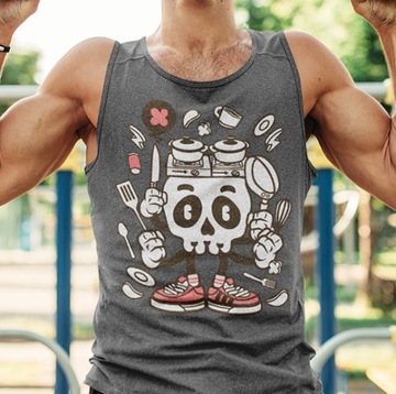 TANK TOP ANIMOWANE COOKING SKULL