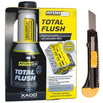 XADO Total Flush płukanka silnika + REWitalizant, czyści tłoki, pierścienie